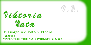 viktoria mata business card