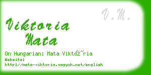 viktoria mata business card